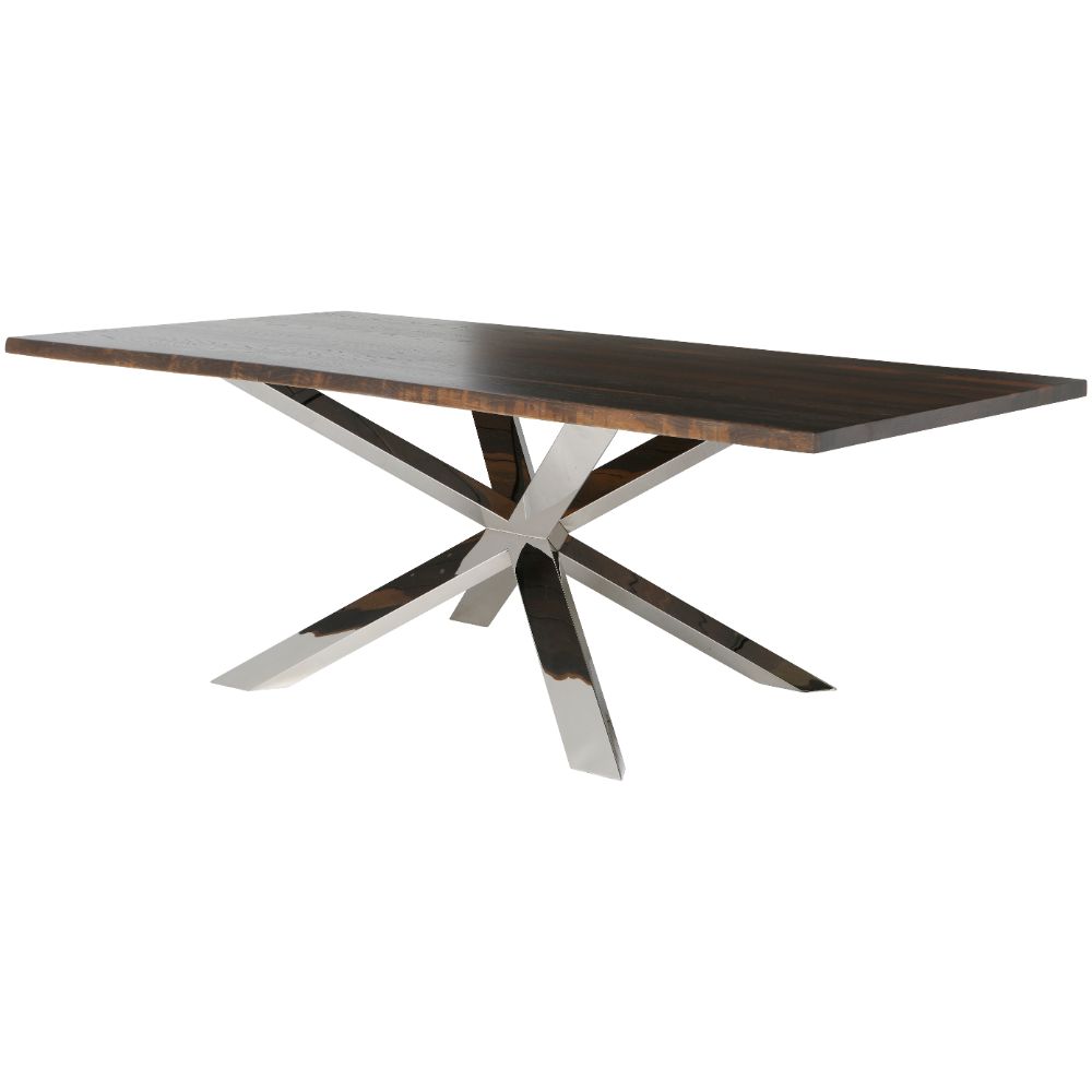 Nuevo HGSR328 COUTURE DINING TABLE in SEARED